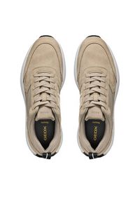 Geox Sneakersy U Volpiano U45GCA 022FU C5004 Beżowy. Kolor: beżowy. Materiał: zamsz, skóra