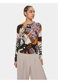 Desigual Sweter MONSIEUR CHRISTIAN LACROIX Orquidea 24SWJF30 Kolorowy Regular Fit. Materiał: wiskoza. Wzór: kolorowy