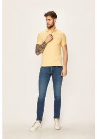 Polo Ralph Lauren - Polo 710795080003. Typ kołnierza: polo. Kolor: żółty. Materiał: dzianina. Długość: krótkie #4