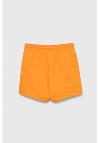 Calvin Klein Jeans szorty kąpielowe dziecięce kolor pomarańczowy. Kolor: pomarańczowy. Materiał: poliester, materiał. Wzór: nadruk #2
