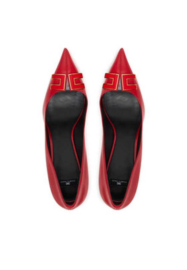 Elisabetta Franchi Szpilki SA14B61E2 Czerwony. Kolor: czerwony. Materiał: skóra. Obcas: na szpilce