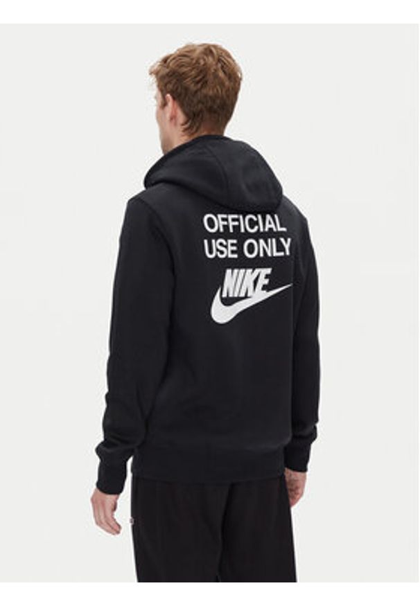 Nike Bluza Club Bb IB8398 Czarny Regular Fit. Kolor: czarny. Materiał: bawełna