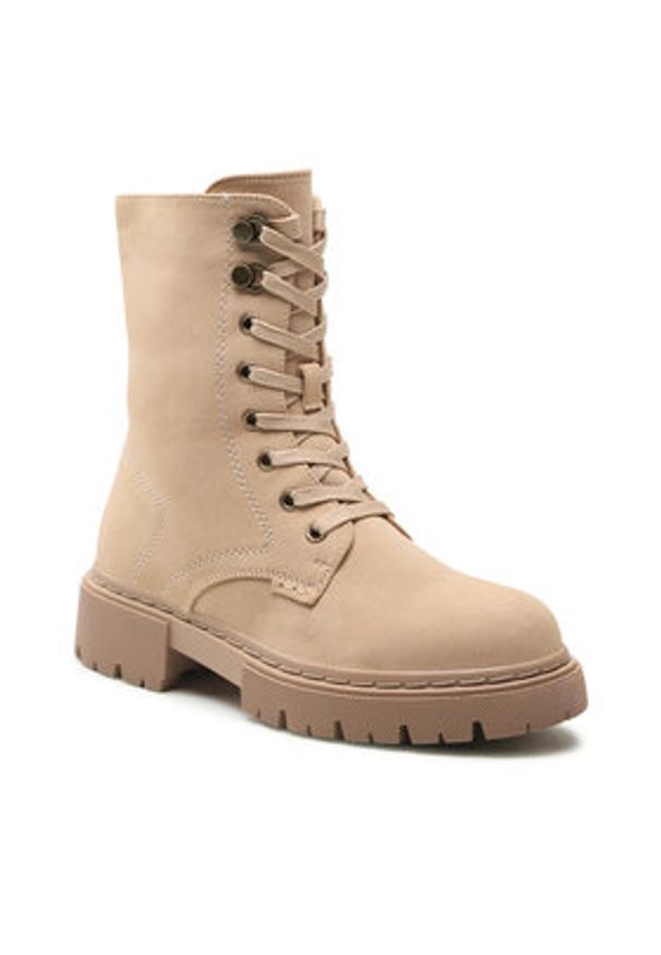 Jenny Fairy Trzewiki WS5899-04 Beżowy. Kolor: beżowy. Materiał: skóra