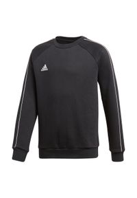 Adidas - Bluza dla dzieci adidas Core 18 Sweat Top Junior czarna. Kolor: czarny, wielokolorowy, biały
