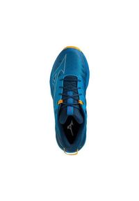 Buty do biegania męskie Mizuno Wave Daichi 7. Zapięcie: sznurówki. Kolor: niebieski. Materiał: tkanina, materiał, guma, syntetyk. Szerokość cholewki: normalna. Model: Mizuno Wave