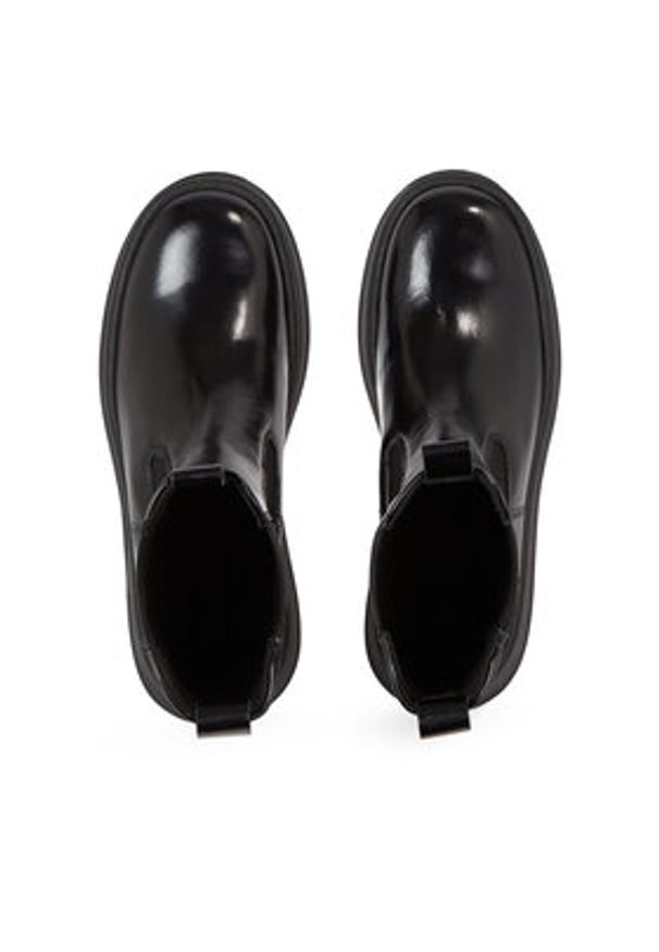 Calvin Klein Sztyblety Pitched Chelsea Boot HW0HW01686 Czarny. Kolor: czarny. Materiał: skóra