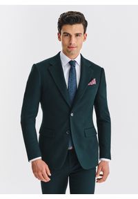 Pako Lorente - PAKO LORENTE – Zielony garnitur męski. Kolor: zielony. Materiał: poliester, elastan, wiskoza #8