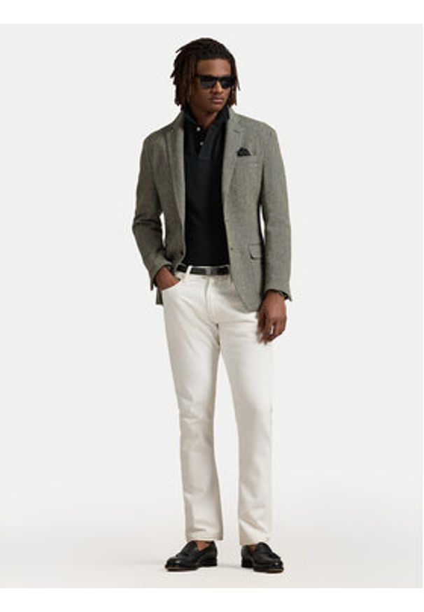 Polo Ralph Lauren Polo Core Replen 710782592 Czarny Custom Slim Fit. Typ kołnierza: polo. Kolor: czarny. Materiał: bawełna