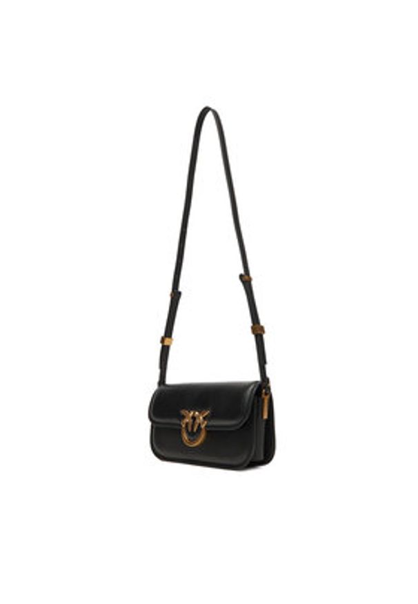 Pinko - PINKO Torebka Love Box Baguette Al 25-26 PLTT 105083 A26L Czarny. Kolor: czarny. Materiał: skórzane