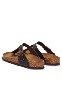 Birkenstock Japonki Gizeh 0743831 Brązowy. Kolor: brązowy. Materiał: nubuk, skóra