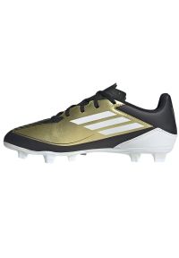 Adidas - Buty adidas F50 Club Messi FxG M IG9331 złoty. Zapięcie: sznurówki. Kolor: złoty. Materiał: materiał, syntetyk. Szerokość cholewki: normalna #5