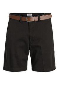 Jack & Jones - Jack&Jones Szorty materiałowe Marco 12269368 Czarny Regular Fit. Kolor: czarny. Materiał: bawełna #7
