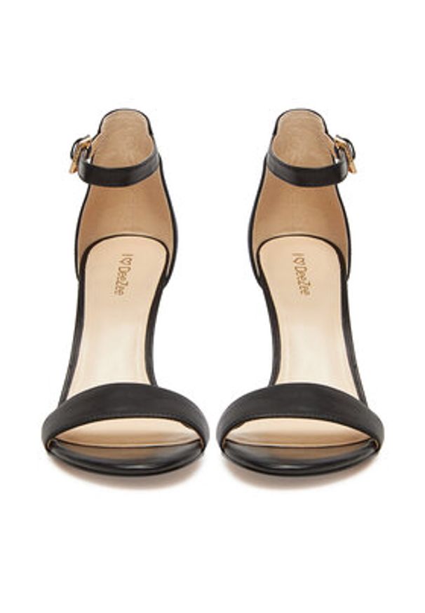 DeeZee Sandały DZ-010 Czarny. Kolor: czarny. Materiał: skóra, syntetyk