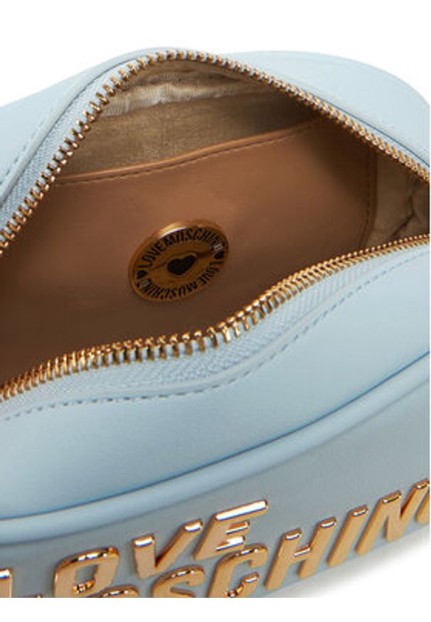 Love Moschino - LOVE MOSCHINO Torebka JC4026PP1MKD0712 Błękitny. Kolor: niebieski. Materiał: skórzane