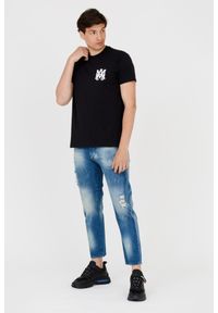 Amiri - AMIRI T-shirt męski czarny z logo na plecach, Rozmiar XXL. Kolor: czarny #3