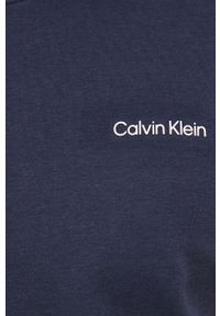 Calvin Klein t-shirt bawełniany kolor granatowy. Kolor: niebieski. Materiał: bawełna #3