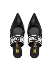 Just Cavalli Baleriny 80RA3S77 ZPB92 Czarny. Kolor: czarny. Materiał: materiał #4