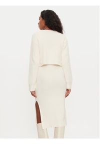 Morgan Sukienka dzianinowa 242-RMONA Écru Slim Fit. Materiał: syntetyk #6