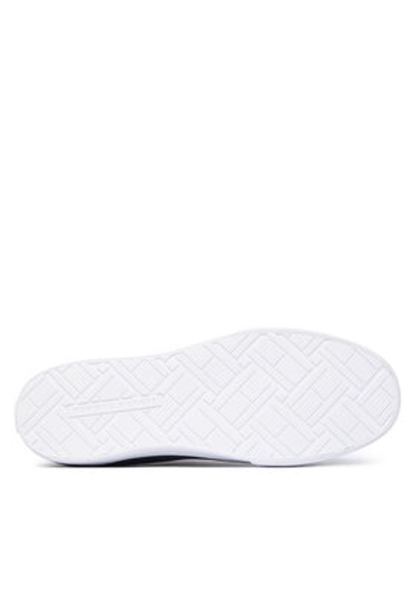 TOMMY HILFIGER - Tommy Hilfiger Sneakersy Th Chic Low Vulc FW0FW09391 Granatowy. Kolor: niebieski. Materiał: skóra