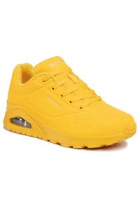 skechers - Buty na co dzień damskie SKECHERS UNO STAND ON AIR eko skóra. Okazja: na co dzień. Kolor: zielony. Materiał: skóra