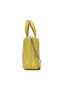 Calvin Klein Torebka Re-Lock Quilt Tote Mini K60K611340 Żółty. Kolor: żółty. Materiał: skórzane #5