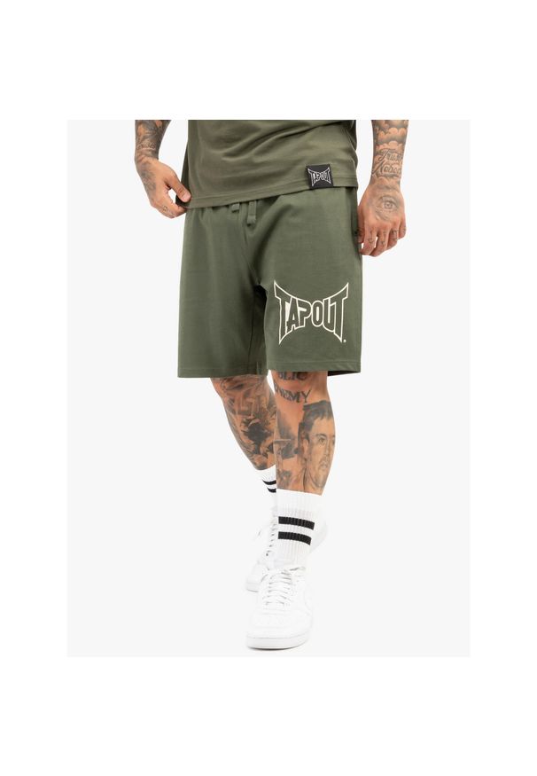 TAPOUT - Krótka klasyczna coupe Tapout Basic. Kolor: wielokolorowy, biały, zielony. Długość: krótkie. Sezon: lato