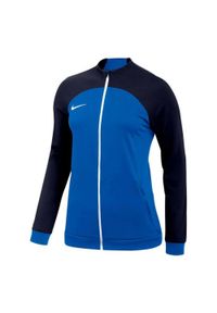 Nike - Damska Kurtka Dresowa Academy Pro DriFIT. Kolor: wielokolorowy, niebieski, czarny. Materiał: dresówka