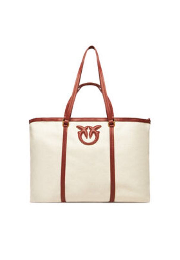 Pinko - PINKO Torebka Miranda Shopper Extra PE 25 PLTT 104715 A2G2 Beżowy. Kolor: beżowy