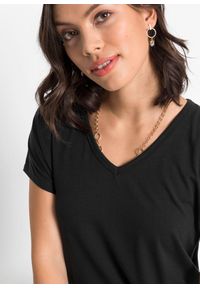 bonprix - T-shirt z wiskozy pochodzącej ze zrównoważonych źródeł. Kolor: czarny. Materiał: wiskoza. Długość: długie #2