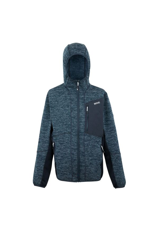 Polar zapinany na zamek błyskawiczny Regatta Alven. Kolor: niebieski. Materiał: polar. Sport: turystyka piesza