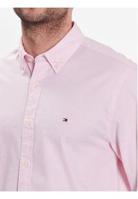 TOMMY HILFIGER - Tommy Hilfiger Koszula 1985 MW0MW29968 Różowy Regular Fit. Kolor: różowy. Materiał: bawełna #4