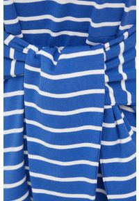 Lauren Ralph Lauren sukienka 200868102002 mini prosta. Okazja: na co dzień. Kolor: niebieski. Materiał: dzianina. Długość rękawa: krótki rękaw. Typ sukienki: proste. Styl: casual. Długość: mini #2