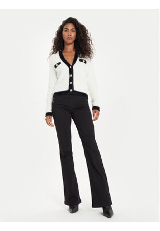 Morgan Kardigan 242-MOGUIN Biały Regular Fit. Kolor: biały. Materiał: syntetyk