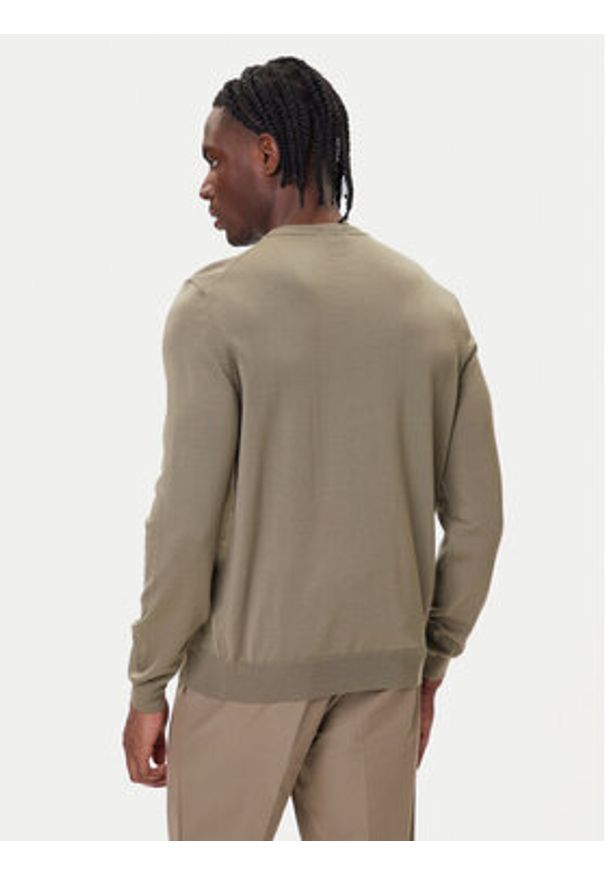 BOSS Sweter Botto-L 50476364 Brązowy Regular Fit. Kolor: brązowy. Materiał: wełna