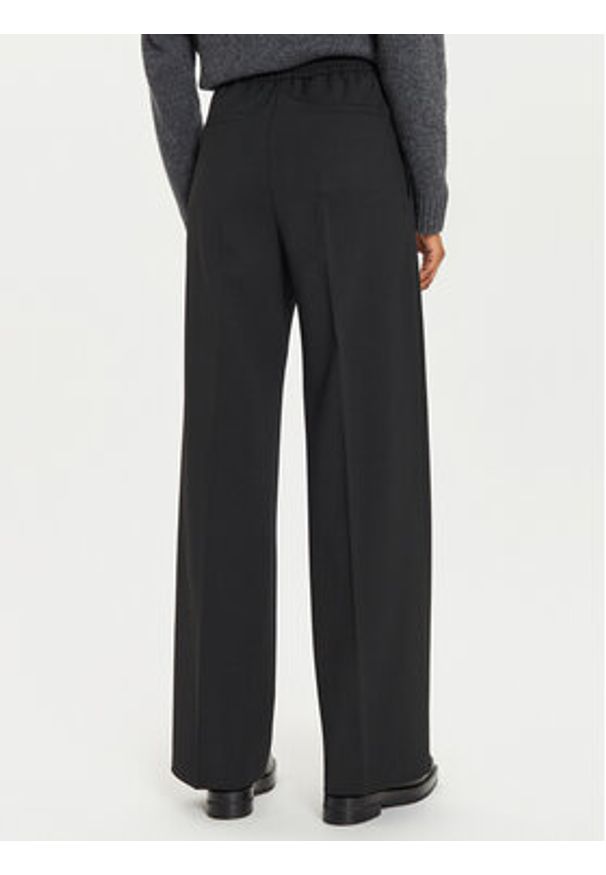 Weekend Max Mara Spodnie materiałowe Petra 2425136022 Czarny Loose Fit. Kolor: czarny. Materiał: wełna, syntetyk