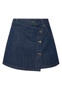 Guess Jeans Spódnica jeansowa W5BD96 D002A Granatowy Regular Fit. Kolor: niebieski. Materiał: bawełna