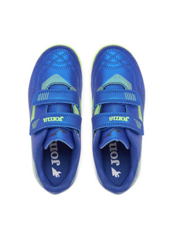 Joma Buty do piłki nożnej Powerfull Jr 2504 POJS2504INV Niebieski. Kolor: niebieski. Materiał: skóra