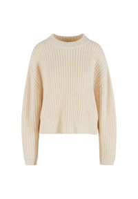 Damski sweter oversize Urban Classics Wide Basic. Kolor: biały. Materiał: polar. Sezon: zima #1