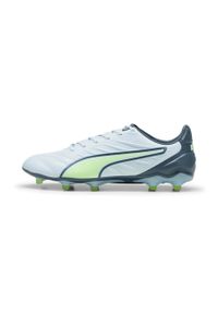 Buty piłkarskie Puma King Pro FG/AG. Kolor: szary, zielony, wielokolorowy, żółty. Sport: piłka nożna #1