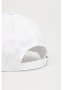 Calvin Klein czapka bawełniana kolor biały z aplikacją. Kolor: biały. Materiał: bawełna. Wzór: aplikacja #3