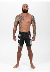 PITBULL - Spodenki męskie Pitbull kompresyjne ADCC. Kolor: czarny
