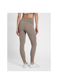 Damskie legginsy mid-rise Hummel TE Christel. Kolor: szary