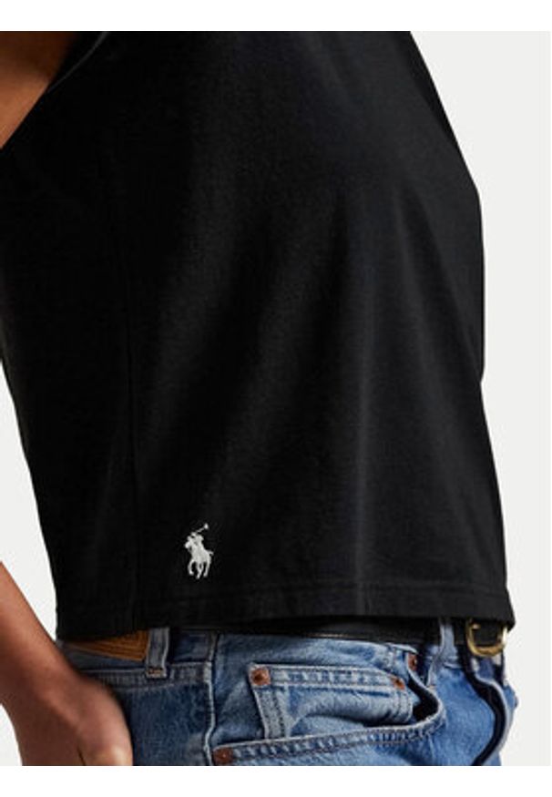 Polo Ralph Lauren T-Shirt 211967102002 Czarny Classic Fit. Typ kołnierza: polo. Kolor: czarny. Materiał: bawełna