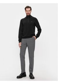 Calvin Klein Sweter K10K112735 Czarny Regular Fit. Kolor: czarny. Materiał: bawełna #5