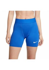 Nike - Spodenki Damskie Strike DriFIT. Kolor: niebieski. Sport: turystyka piesza
