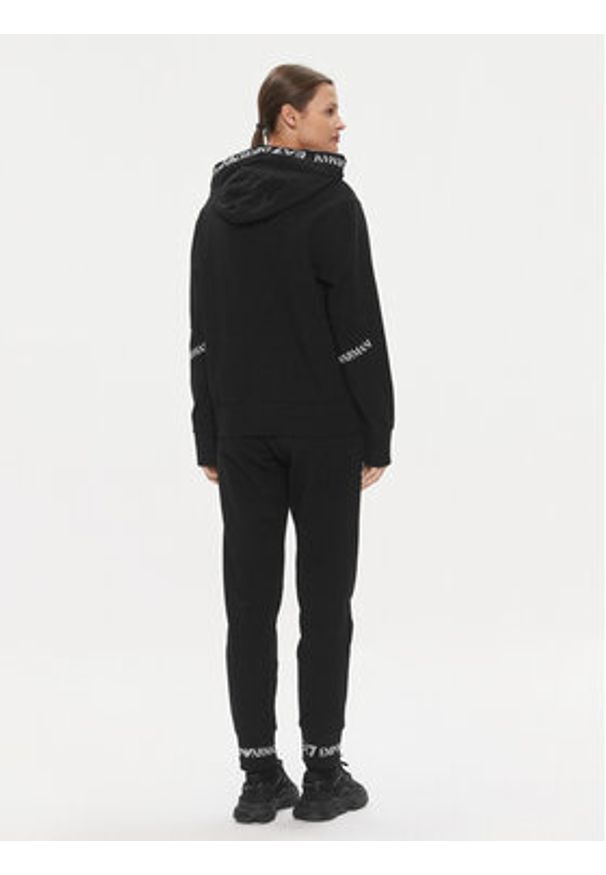EA7 Emporio Armani Dres 8NTV52 TJTXZ 1200 Czarny Regular Fit. Kolor: czarny. Materiał: bawełna