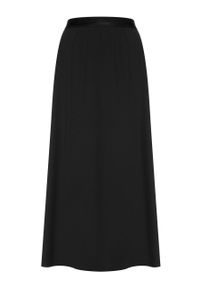 Wolford spódnica Fading Net Under kolor czarny midi rozkloszowana. Kolor: czarny. Materiał: materiał #2