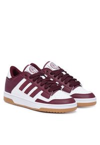 Adidas - adidas Sneakersy Rapid Court Low Shoes KI3898 Bordowy. Kolor: czerwony. Materiał: skóra #3