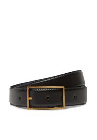 Calvin Klein Pasek Męski Classic Buckle Belt 30Mm LV04D7014G Czarny. Kolor: czarny. Materiał: skóra