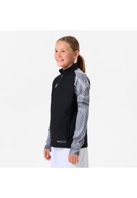 KIPSTA - Bluza piłkarska dla dzieci Kipsta Viralto Wavy Club na krótki suwak. Kolor: biały, wielokolorowy, różowy. Materiał: poliester, materiał, elastan. Długość: krótkie. Sport: piłka nożna